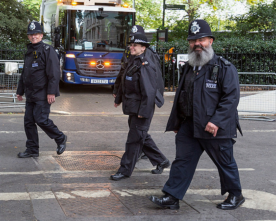 Happy Bearded Policeman