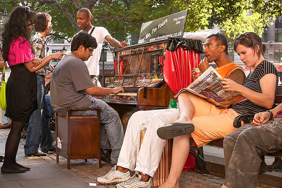 Hanging Out with the Street Pianist