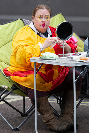 Putting On Clown's Face