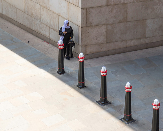 Behind the Bollards
