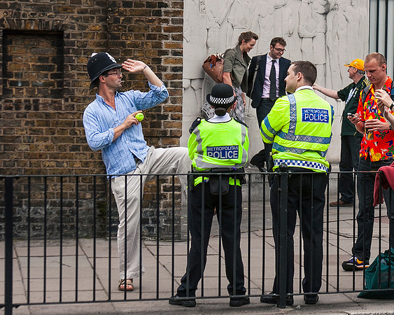 The Police Helmeted Bowler