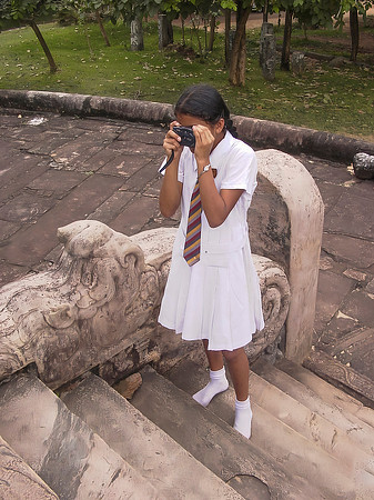 Taking A Photo Of The Temple