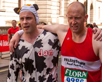 Friends Help to Finish Line