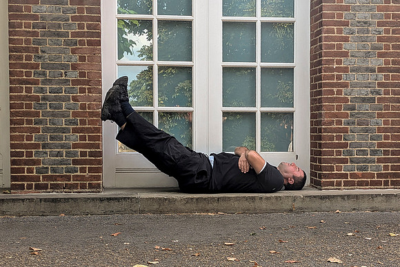 Relaxing at the Gallery