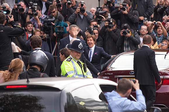 Paul McCartney Arrives For Wedding