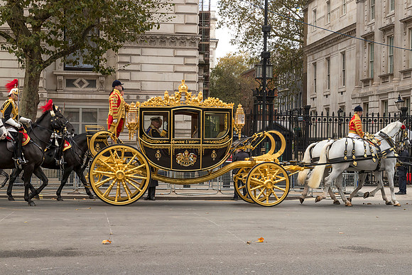 The King Passes Downing Street