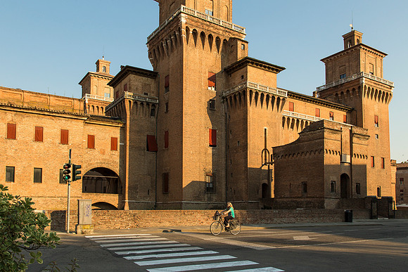 Castle and Cyclist