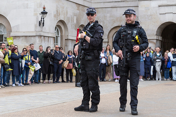Armed British Police