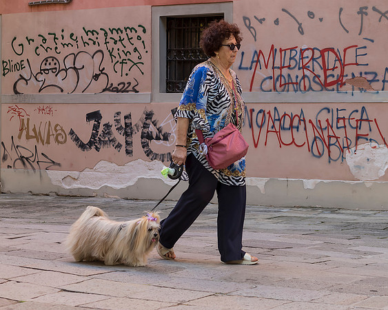Lady, Dog & Graffiti