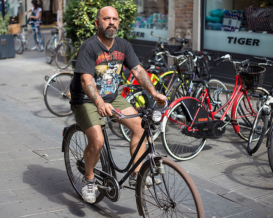 man on bike
